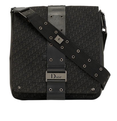 Street Chic Trotter Messenger, &pound;595, Handbags, Black, Canvas, Front view